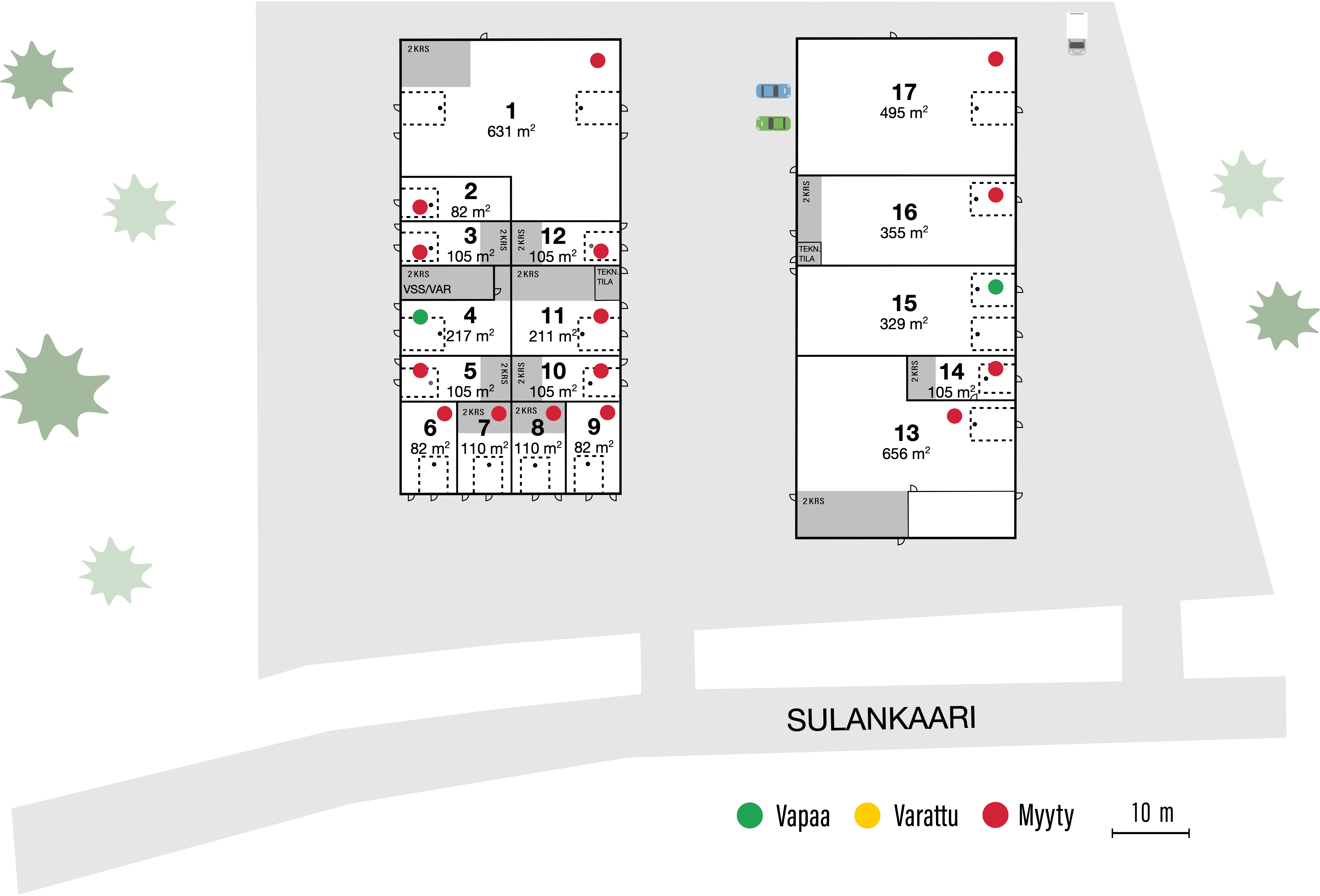 Sulankaari 8 asemakaava pohjakuva